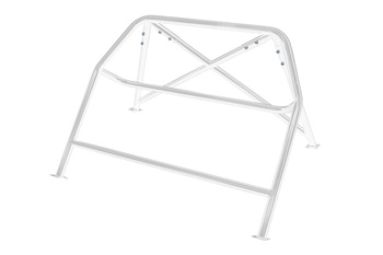 Bolt-in Half Roll Cage BMW 3 E36 White Black