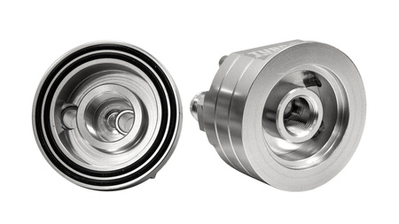 Podstawa Adapter relokator filtra Oleju Turboworks AN8 Srebrny