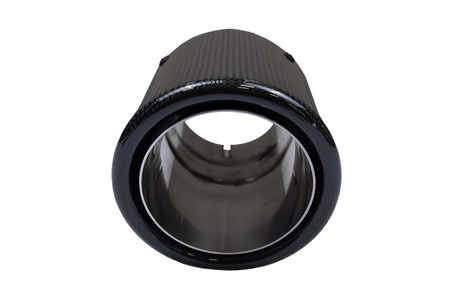 Końcówka tłumika 101mm wejście 70mm Carbon Gloss