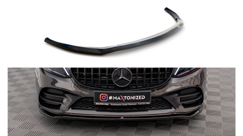 Splitter Mercedes-Benz C AMG Line W205 C205 Facelift Front v.1 Gloss Black