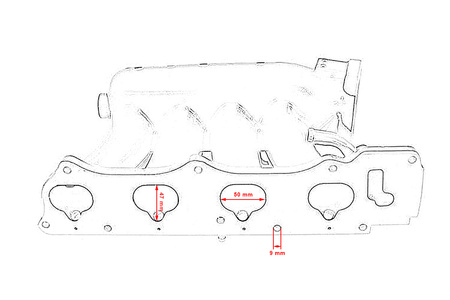 Kolektor ssący  HONDA CIVIC 2006-2011 HONDA ACCORD 2004-2008 K20Z3 K24A2