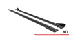 Diffuser Audi RS6 C6 Side Skirts Street Pro Black-Red + Gloss Flaps
