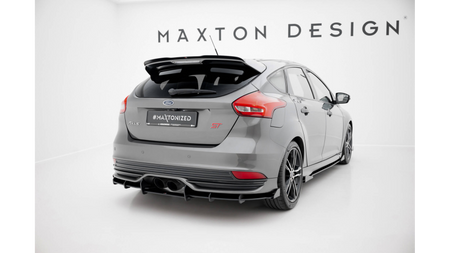 Dyfuzor Ford Focus ST Mk3 Facelift Tył Street Pro Red + Gloss Flaps