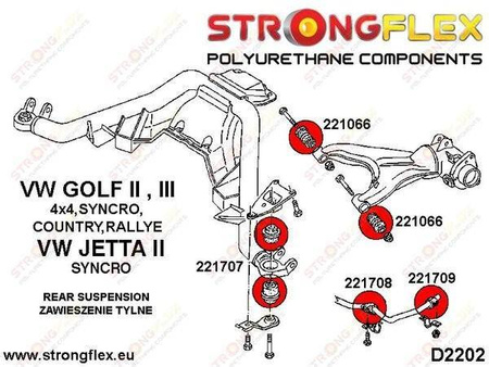 Rear trailing arm bush 4x4 sport