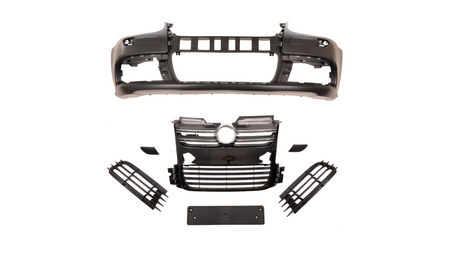 Zderzak Volkswagen Golf V Przód Grill Gloss Black