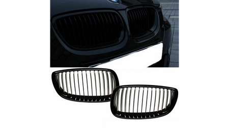 Grill BMW 3 E92 E93 pojedyncze żeberka Gloss Black