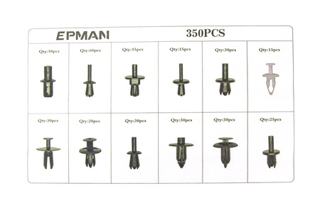 Pins Clamps Set 350 pcs