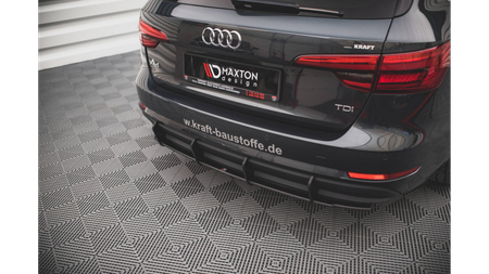 Diffuser Audi A4 B9 Avant Rear Street Pro Black