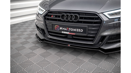 Splitter Audi A3 8V Facelift S-Line Front v.2 Gloss Black