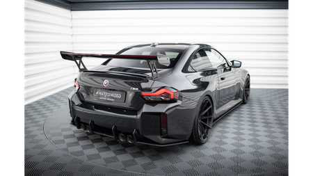 Splitter BMW 2 G87 M-Pack Rear Side Street Pro v.1 Black