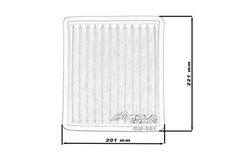 Simota Panel Filter OM001 221x201mm