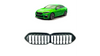 Grill BMW 2 F44 pojedyncze żeberka Gloss Black