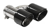 Exhaust Tip 101mmx2 enter 70mm Carbon Gloss Set
