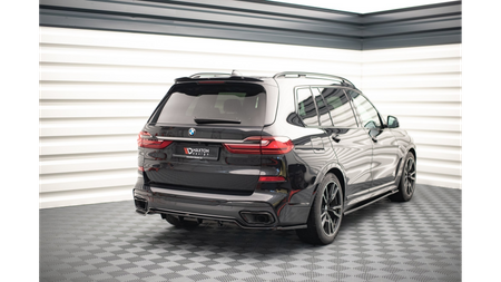 Splitter BMW X7 G07 M-Pack Tył Środkowy z Dyfuzorem Gloss Black