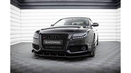 Splitter Audi A5 8T S-Line Front Pro + flaps Black-Red
