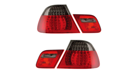 Lampy BMW 3 E46 Tył LED Red-Smoke