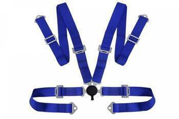 Racing seat belts 4p 2" Blue - Quick