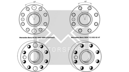 Koło zamachowe do konwersji Mercedes-Benz M113 M156 - BMW M57N HGD JGA HGA - 240mm / 9.45"