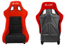 Racing seat SLIDE KS2 Premium Black & Red Suede Black Glitter