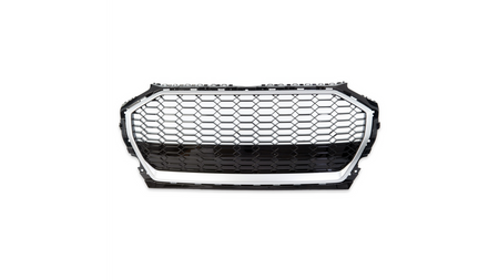 Grill Audi Q5 FY Facelift Silver Matt & Gloss Black