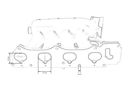 Kolektor ssący  HONDA CIVIC 2006-2011 HONDA ACCORD 2004-2008 K20Z3 K24A2