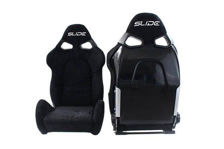 Racing seat SLIDE Cuga Suede Black