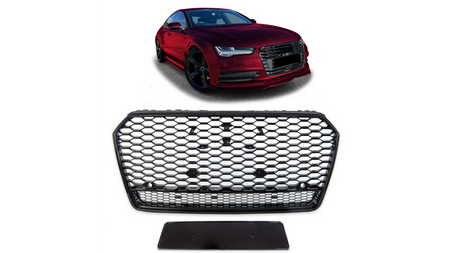 Grill Audi A7 C7 Facelift Gloss Black