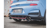 Splitter Hyundai I30 III N Rear Central with Diffuser Gloss Black