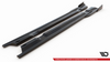 Diffuser Nissan GTR R35 Facelift Side Skirts + Flaps Gloss Black