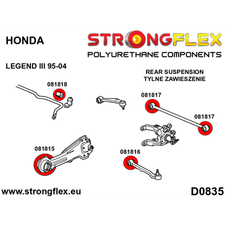 Full suspension bush kit polyurethane