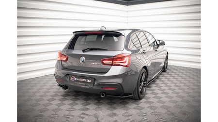 Splitter BMW 1 F20 F21 Facelift Rear Side v.2 M-Power Gloss Black