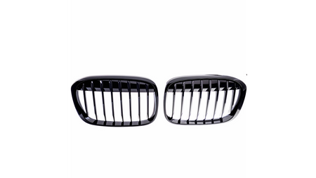 Grill BMW X1 F48 pojedyncze żeberka Gloss Black