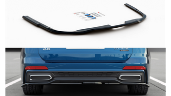 Splitter Audi A6 C8 S-Line Avant Rear Central Gloss Black