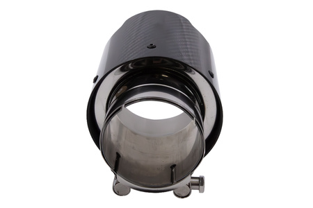 Końcówka tłumika 89mm wejście 70mm Carbon Gloss