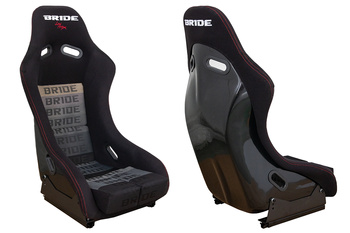 Racing seat GTR Bride Velvet Black Grey