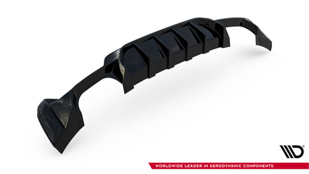 Dokładka BMW 4 F32 F36 F33 M-Pack Zderzak Tył Wersja z podwójnym wydechem z dwóch stron Gloss Black