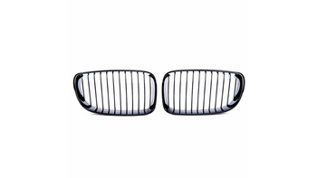 Grill BMW 1 E81 E82 E87 E88 Facelift pojedyncze żeberka Matt Black