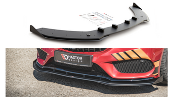 Splitter Mercedes-Benz - AMG C C205 C43 Front Racing Durability + Flaps Black-Red