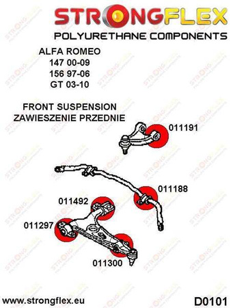 Front anti roll bar bush