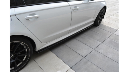 Diffuser Audi A6 C7 S-Line Side Skirts Gloss Black