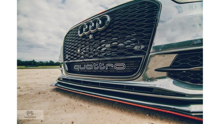 Splitter Racing Audi A6 C7 S-Line Gloss Black Front