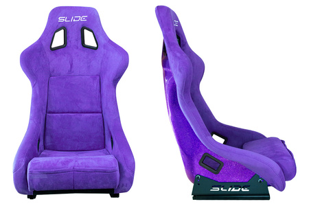 Racing seat SLIDE KS2 Premium Purple Suede Purple Glitter