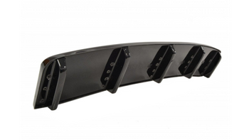 Splitter Audi A7 C7 Facelift S-Line Rear Central with Diffuser Gloss Black