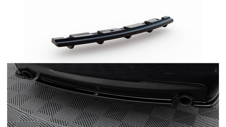 Splitter BMW 5 F11 M-Pack Rear Central 2 single exhaust ends Gloss Black