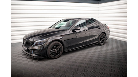 Diffuser Mercedes-Benz C43 C W205 Facelift Side Skirts Gloss Black