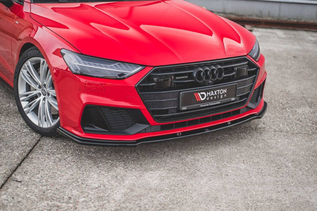 Splitter Audi A7 C8 S-Line przód v.2 Gloss Black