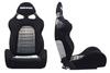 Racing seat CUGA Bride Velvet Black Grey
