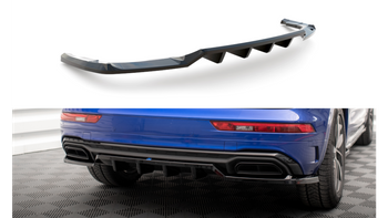 Splitter Audi Q5 FY Facelift S-Line Rear Central with Diffuser Gloss Black