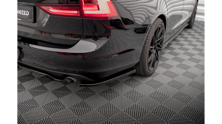 Splitter Volvo V90 II Tył Boczne Gloss Black