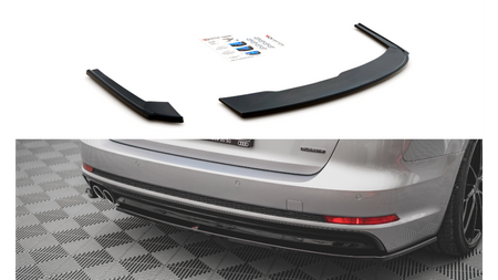 Splitter Audi A4 S-Line B9 Rear Side v.2 Gloss Black